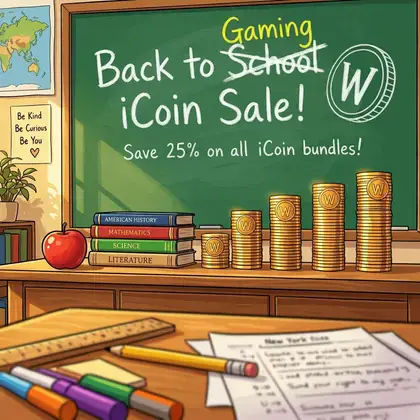 Back to Gaming iCoins Sale — 25%